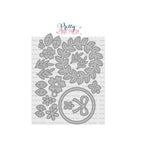 Pretty Pink Posh Floral Wreath Builder Dies