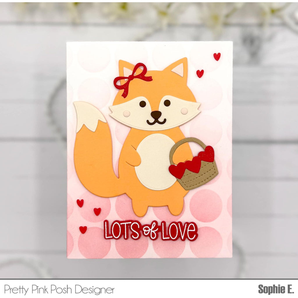 Pretty Pink Posh Fox Holder Dies basket