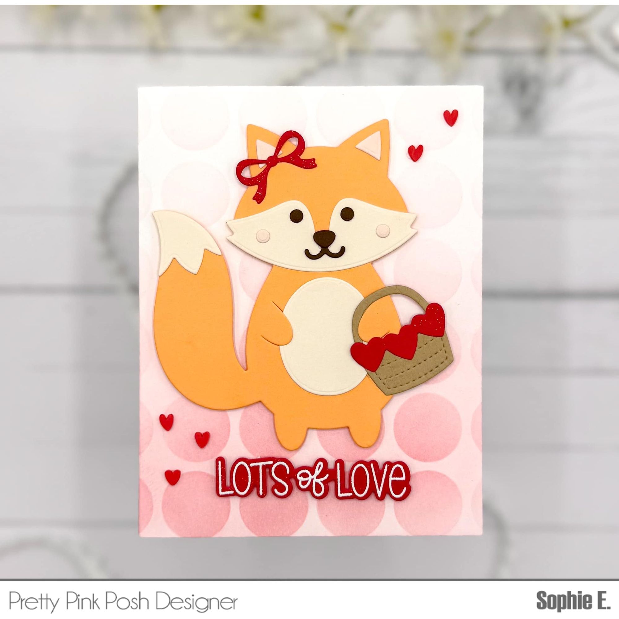 Pretty Pink Posh Fox Holder Dies basket