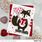 Pretty Pink Posh Fox Holder Dies heart