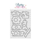 Pretty Pink Posh Friend Greetings Clear Stamp and Die Set wafer