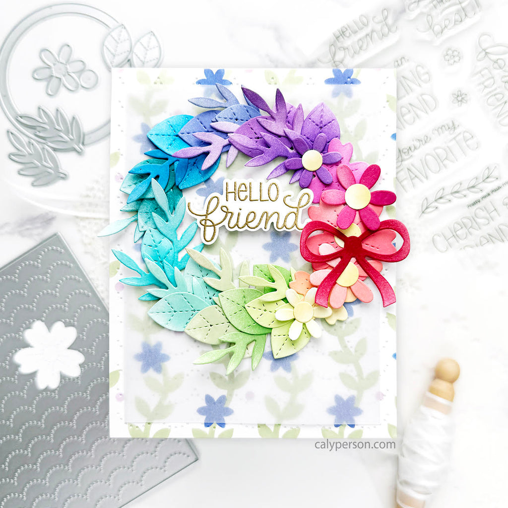 Pretty Pink Posh Friend Greetings Clear Stamps hello friend | color-code:ALT01