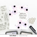 Pretty Pink Posh Friend Greetings Clear Stamps pink