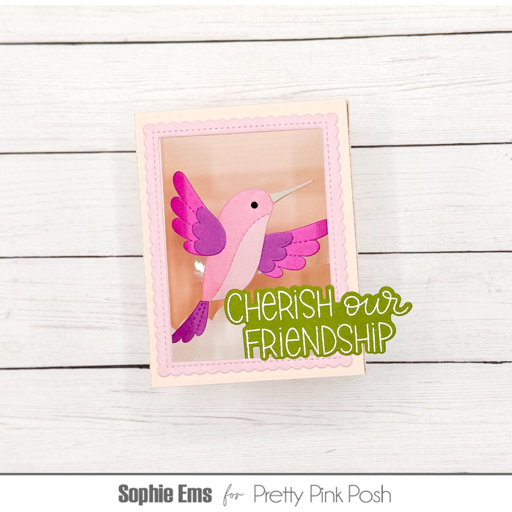 Pretty Pink Posh Friend Greetings Dies friendship