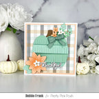 Pretty Pink Posh Fringe Pumpkin Dies thankful