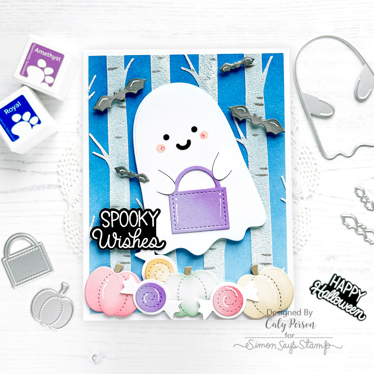 Pretty Pink Posh Ghost Holder Dies pumpkins | color-code:ALT01