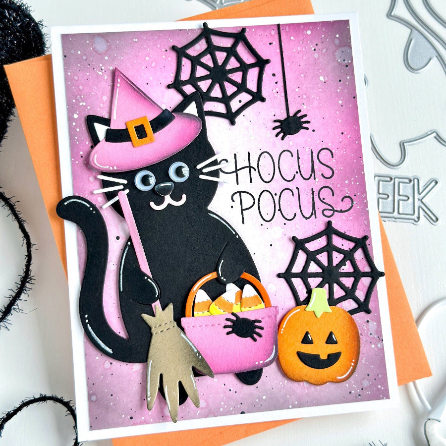 Pretty Pink Posh Ghost Holder and Halloween Holder Additions Die Set candy corn
