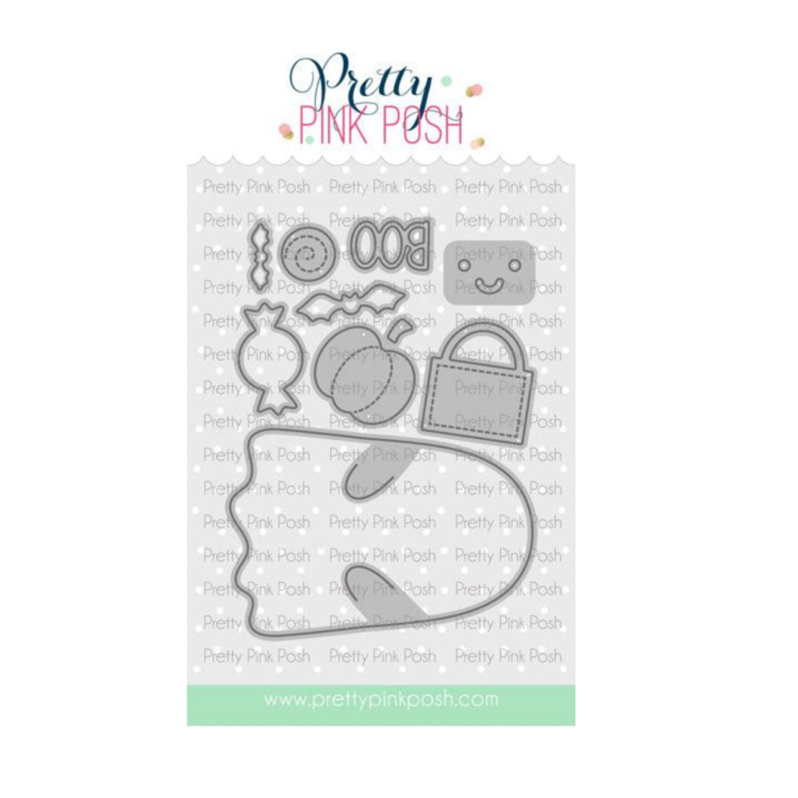 Pretty Pink Posh Ghost Holder and Halloween Holder Additions Die Set image 1