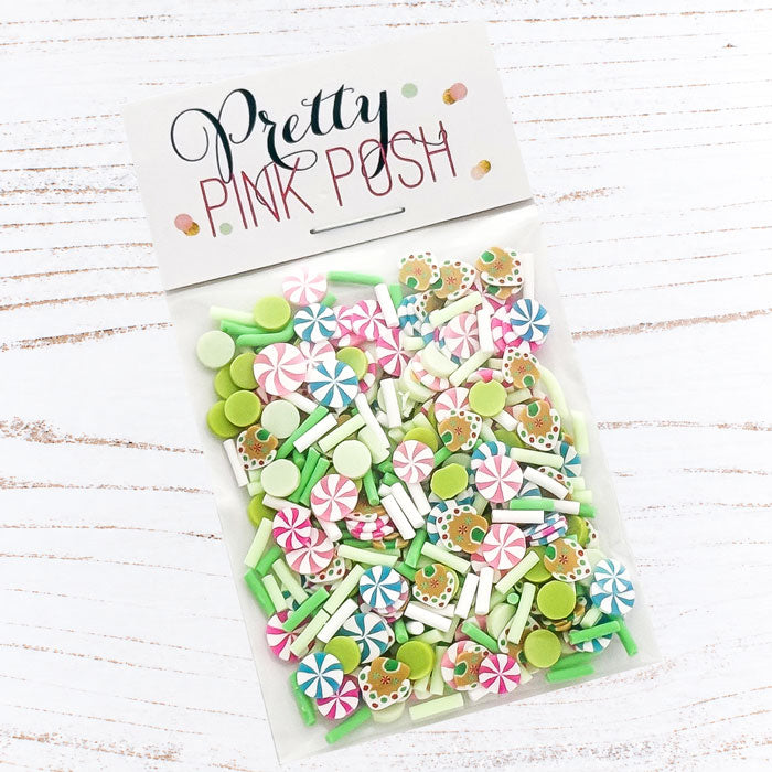 Pretty Pink Posh Gingerbread Cheer Clay Confetti