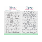 Pretty Pink Posh Gingerbread Friends Clear Stamp and Die Set
