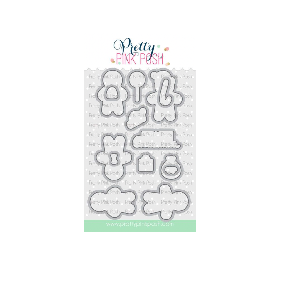 Pretty Pink Posh Gingerbread Friends Clear Stamp and Die Set image 2