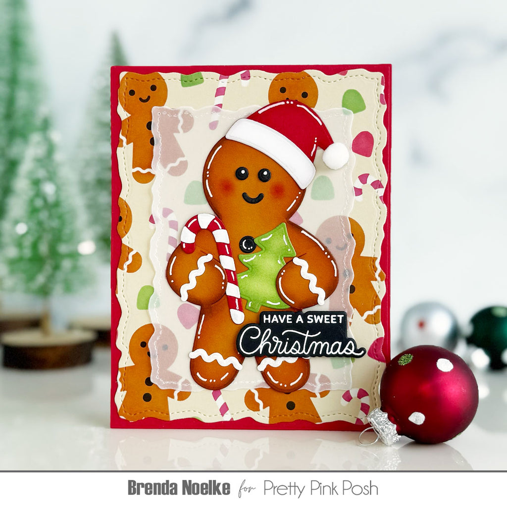 Pretty Pink Posh Gingerbread Holder and Christmas Holder Additions Dies christmas