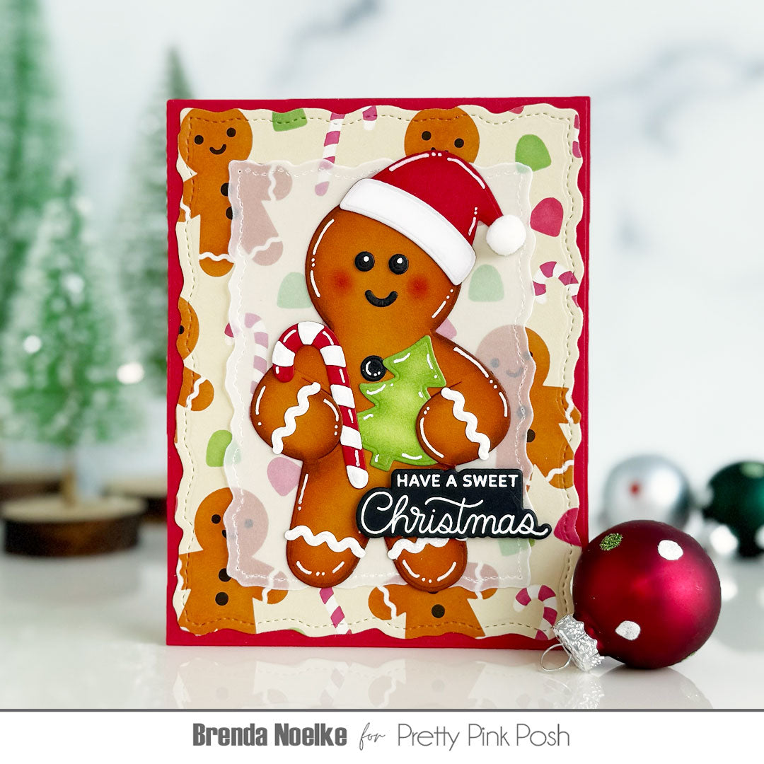 Pretty Pink Posh Gingerbread Holder and Christmas Holder Additions Dies christmas