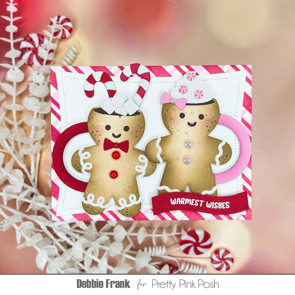 Pretty Pink Posh Gingerbread Mug Dies wishes