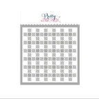 Pretty Pink Posh Gingham Stencil