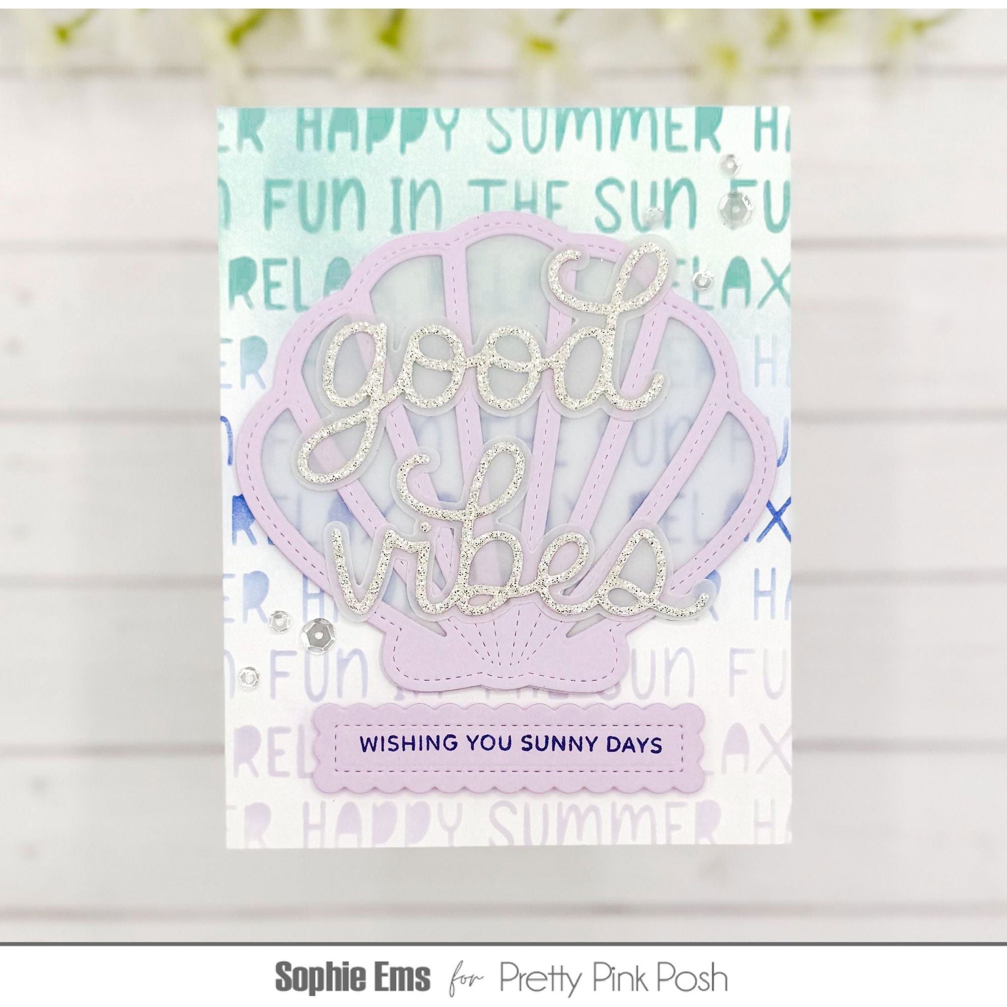 Pretty Pink Posh Good Vibes Shadow Dies summer