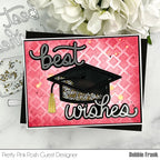 Pretty Pink Posh Graduation Cap Shaker Dies shaker card