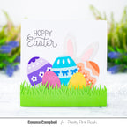 Pretty Pink Posh Grass Border Die easter
