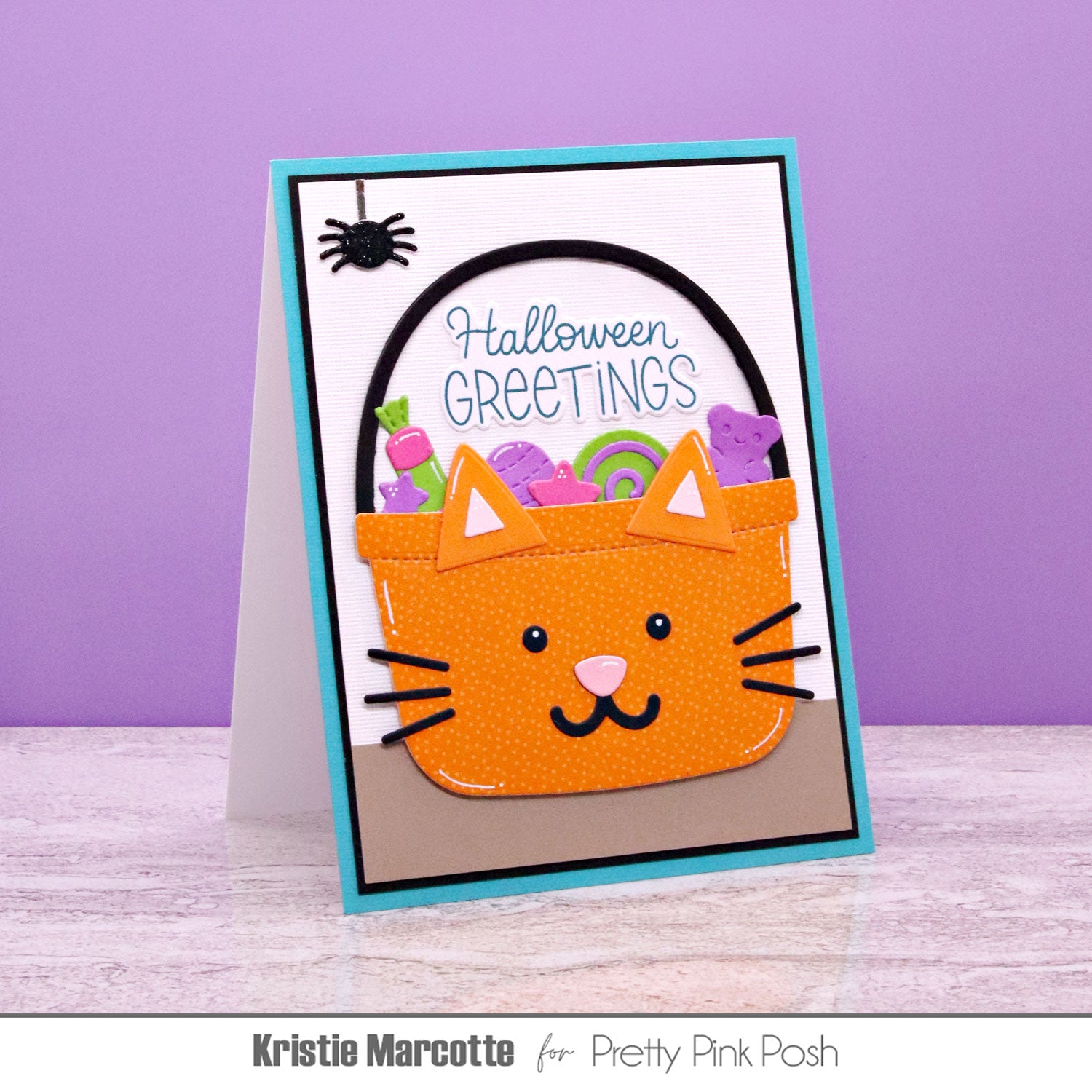 Pretty Pink Posh Halloween Bucket Addition Dies candy
