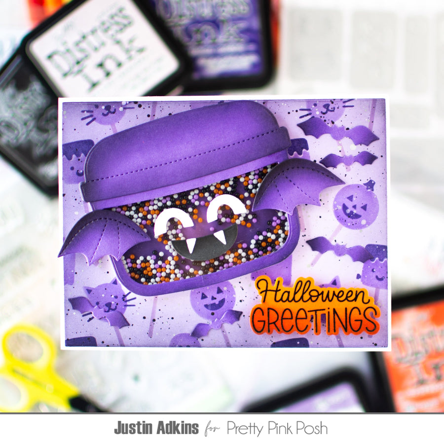 Pretty Pink Posh Halloween Bucket Addition Dies greetings