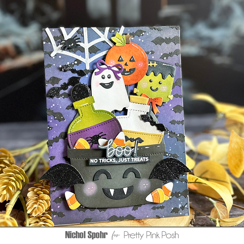 Pretty Pink Posh Halloween Cake Pops Dies bats | color-code:ALT01