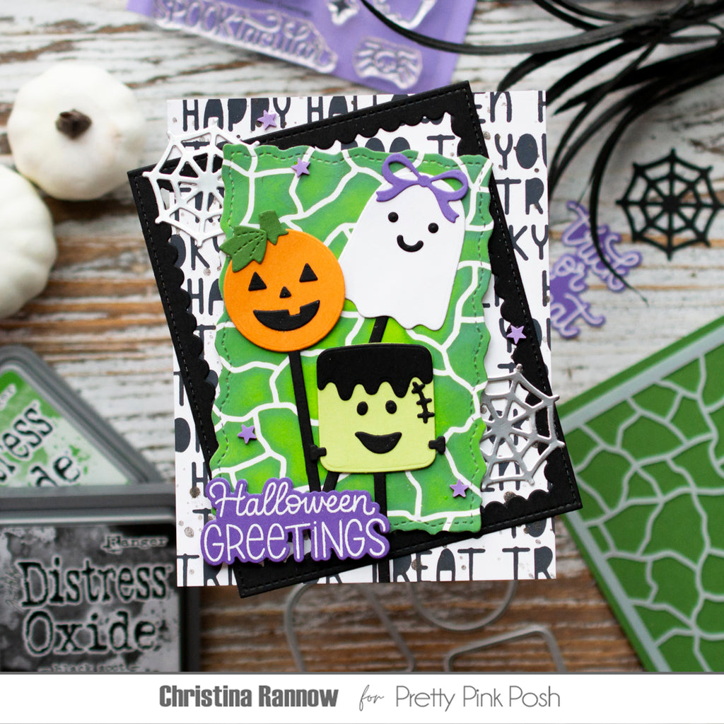 Pretty Pink Posh Halloween Cake Pops Dies ghost