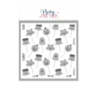Pretty Pink Posh Halloween Cake Pops Stencils