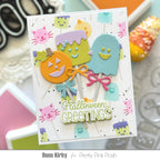 Pretty Pink Posh Halloween Cake Pops Stencils greetings
