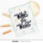 Pretty Pink Posh Halloween Cake Pops Stencils trick or treat