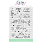 Pretty Pink Posh Halloween Corners Clear Stamps