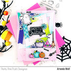 Pretty Pink Posh Halloween Corners Clear Stamps
