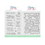 Pretty Pink Posh Halloween Greetings Clear Stamp and Die Set