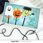 Pretty Pink Posh Halloween Greetings Clear Stamps cake pops