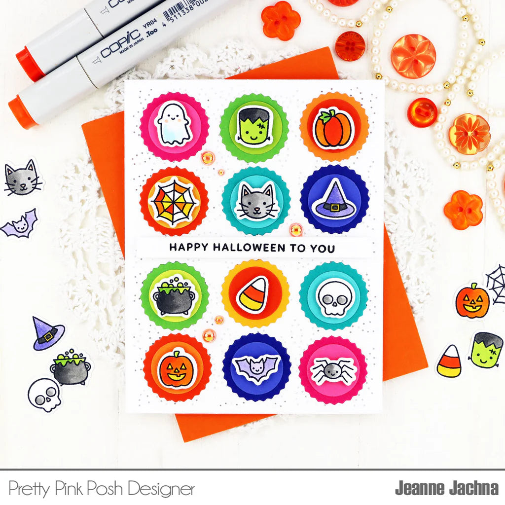 Pretty Pink Posh Halloween Icons Clear Stamp and Die Set