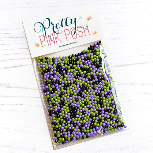 Pretty Pink Posh Halloween Magic Glass Shaker Beads