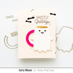 Pretty Pink Posh Halloween Mugs Dies ghostly greetings card