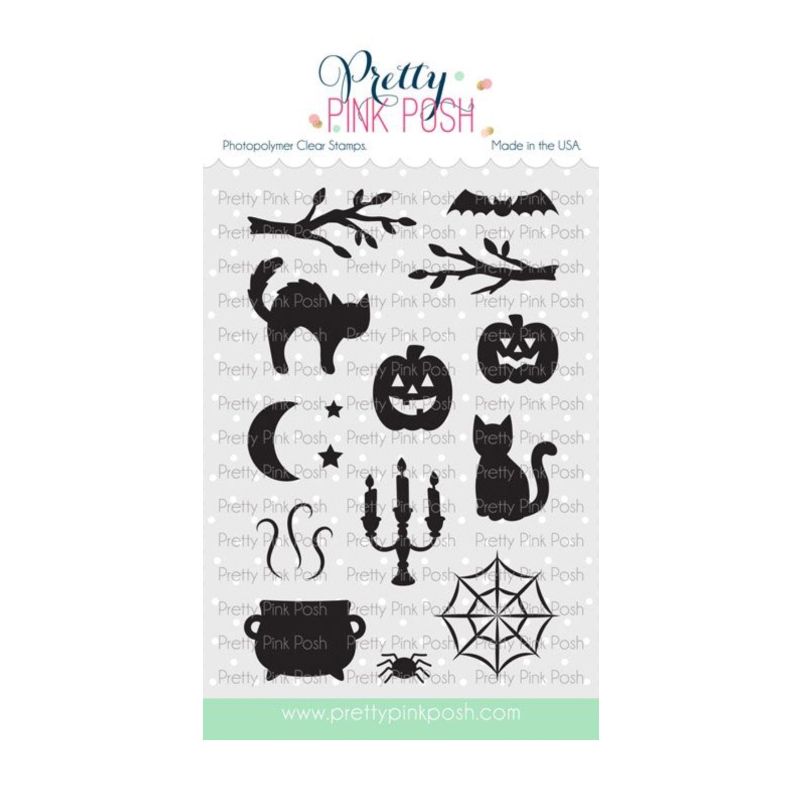 Pretty Pink Posh Halloween Silhouettes Clear Stamp and Die Set product image 1