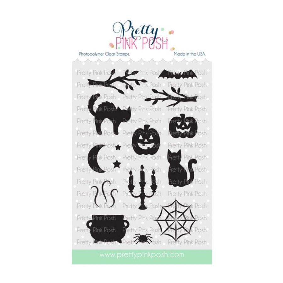 Pretty Pink Posh Halloween Silhouettes Clear Stamps