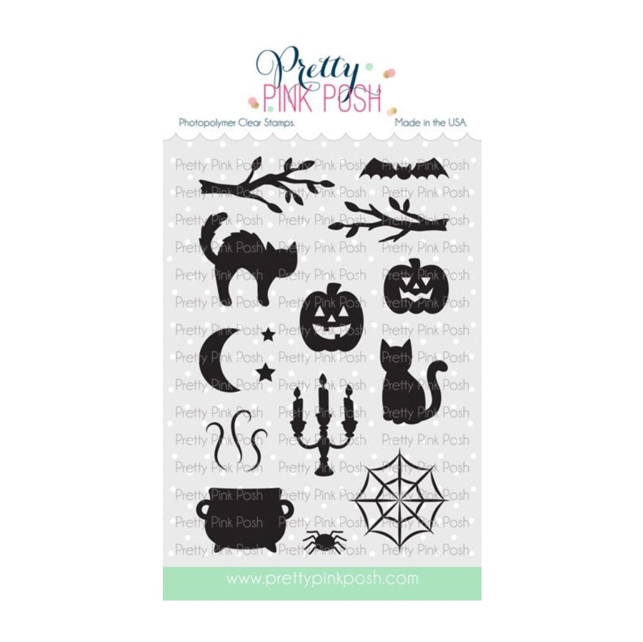 Pretty Pink Posh Halloween Silhouettes Clear Stamps