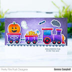 Pretty Pink Posh Halloween Train Clear Stamp and Die Set