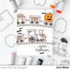 Pretty Pink Posh Halloween Train Clear Stamps