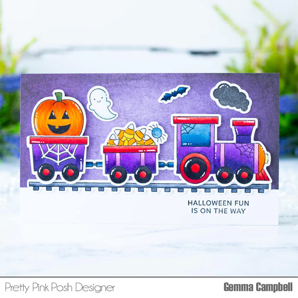 Pretty Pink Posh Halloween Train Dies
