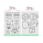 Pretty Pink Posh Halloween Treat Buckets Clear Stamp and Die Set