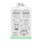 Pretty Pink Posh Halloween Treat Buckets Clear Stamps