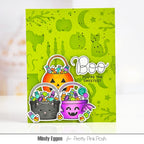 Pretty Pink Posh Halloween Treat Buckets Coordinating Dies you're the sweetest card