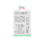 Pretty Pink Posh Halloween Word Scenes Clear Stamp and Die Set image 1