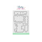 Pretty Pink Posh Halloween Word Scenes Clear Stamp and Die Set image 2