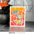 Pretty Pink Posh Halloween Word Scenes Dies spider