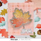 Pretty Pink Posh Happy Fall Coordinating Dies leaf shaker card