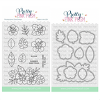 Pretty Pink Posh Happy Hibiscus Clear Stamp and Die Set